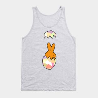 Cute Bunny popping out of Funny Easter Egg Tank Top